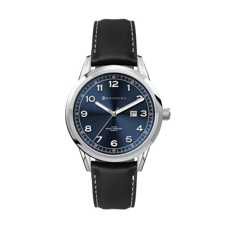34MM SS, SILVER CASE, 3-HAND MVT, DTE
