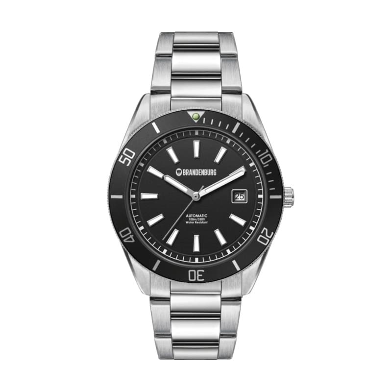42MM, SS, SILVER CASE, BK BEZEL, "AUTOMATIC" MVT, DTE