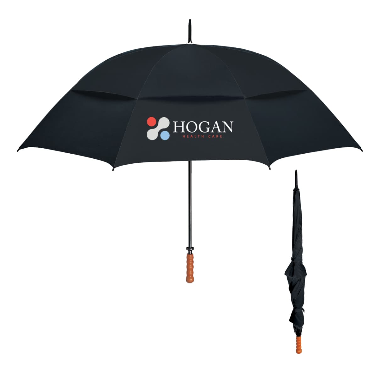68" Arc Windproof Vented Umbrella